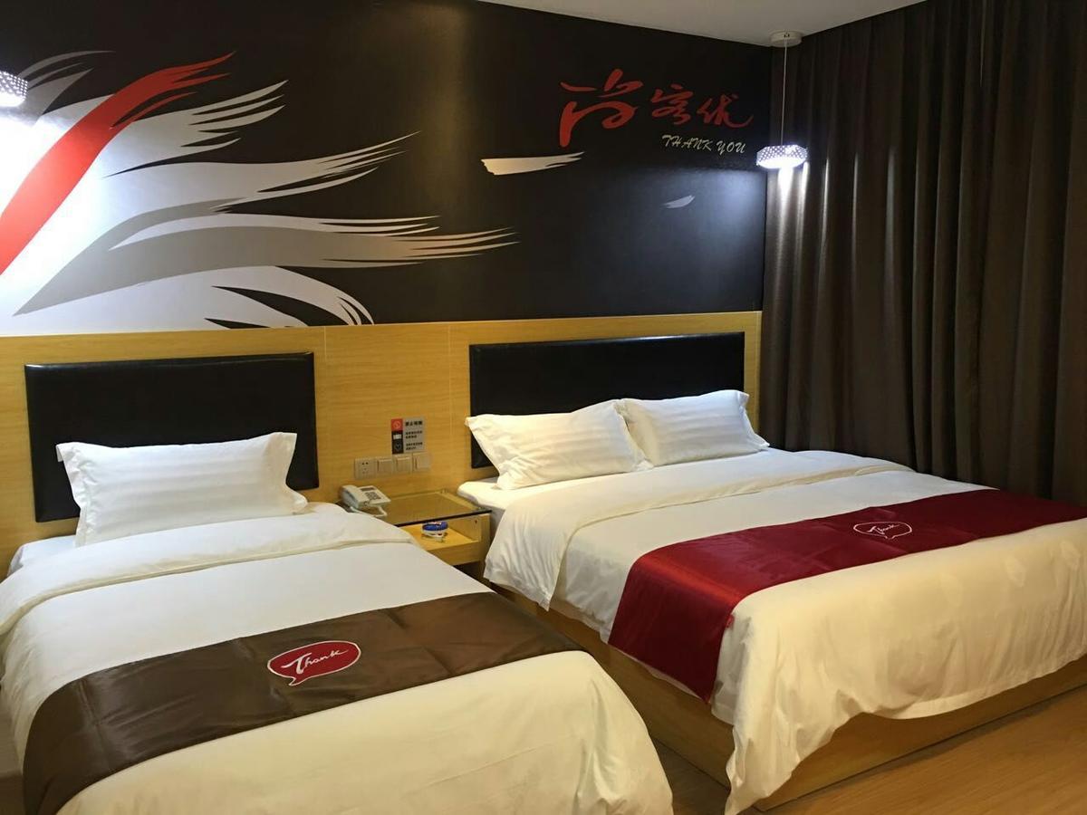 Thank Inn Chain Hotel Hunan Changsha Furong District Railway Station Bagian luar foto